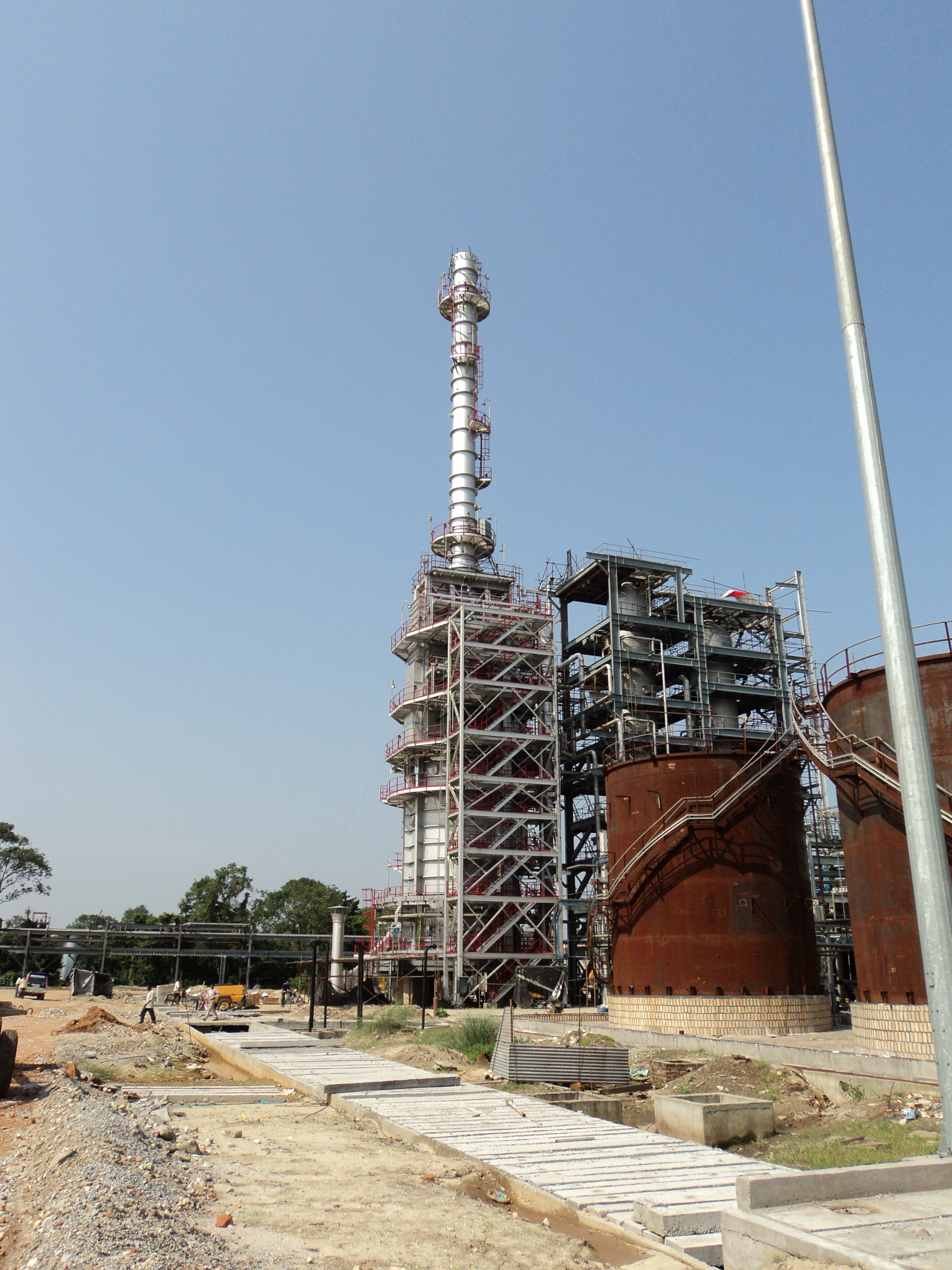 Vertical tube fired heater