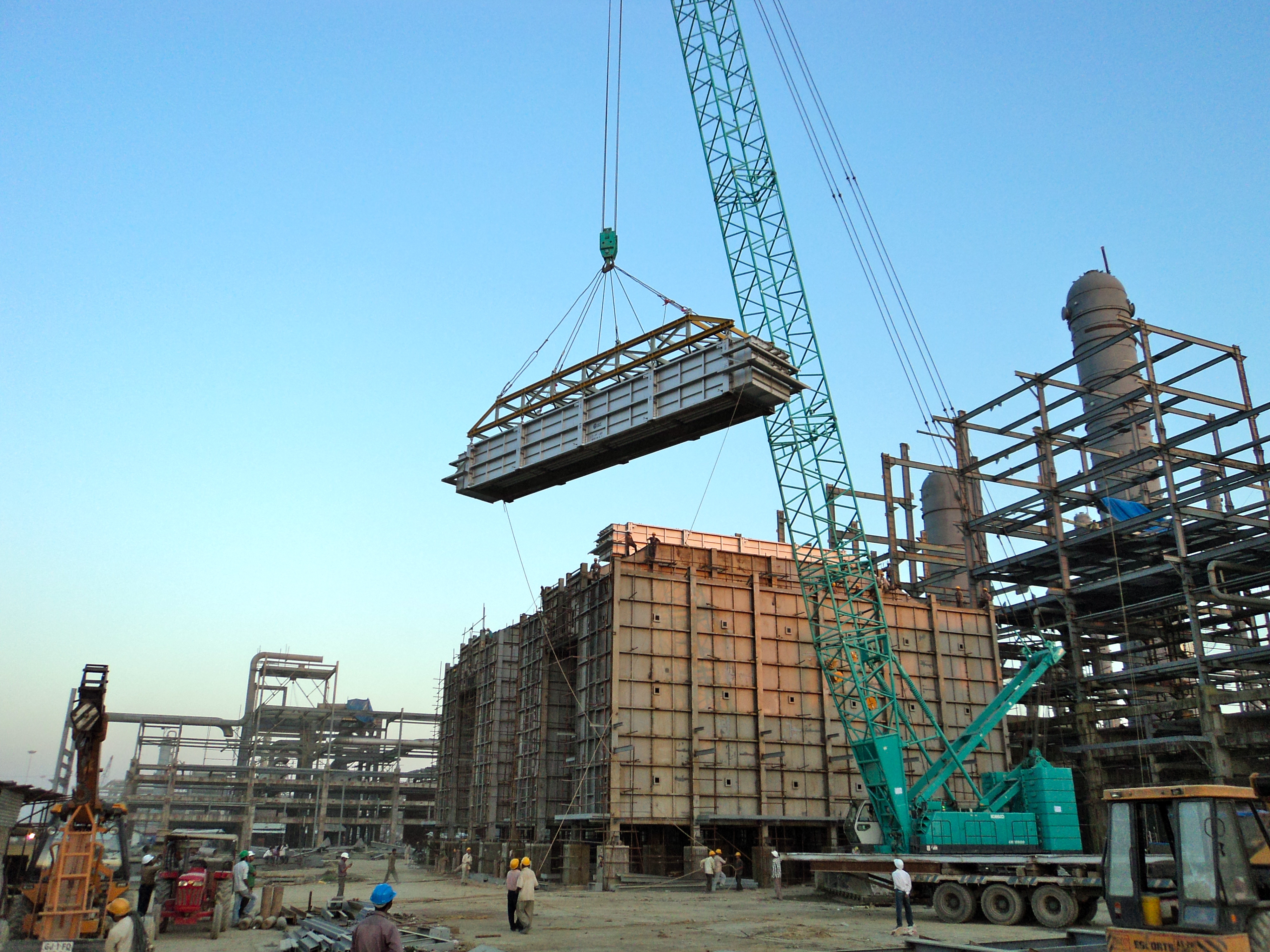 Modular fired heater crane lift