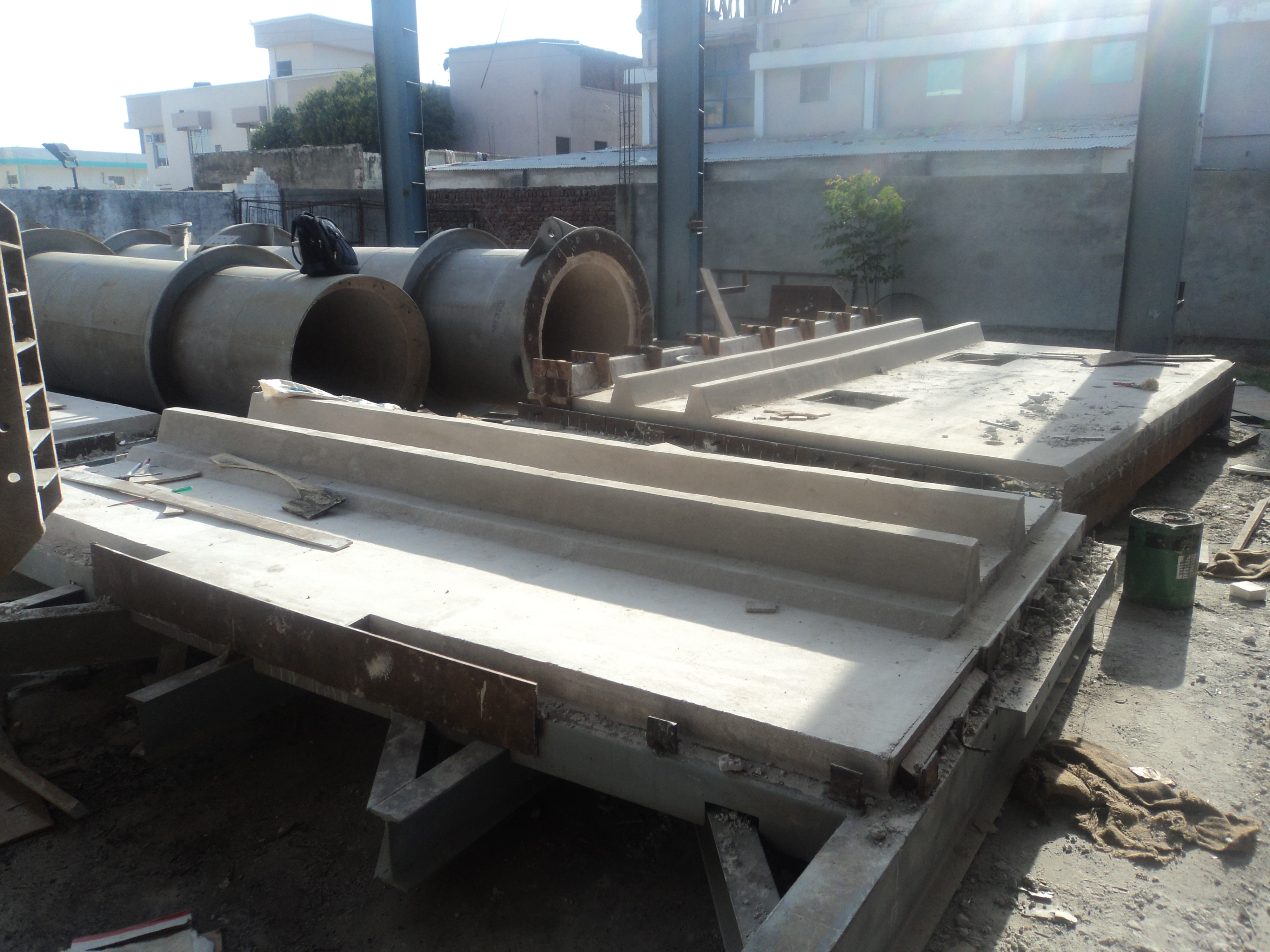 Wide view of an Esteem heater project site